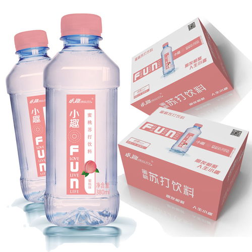 小趣蘇打水 經典系列 蜜桃味 無汽弱堿性 飲料整箱380ml 24瓶