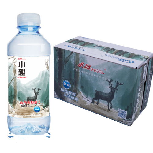 小趣蘇打水 插畫系列原味無糖無汽弱堿性0脂肪飲料整箱380ml 24瓶